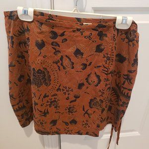 Limited America Silk Wrap Skirt